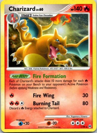 Charizard 1/99 Arceus (Holo) (LP Condition)
