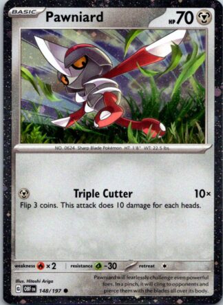 Pawniard 148/197 Obsidian Flames (Galaxy Holo Promo) (NM-Exc Cond)