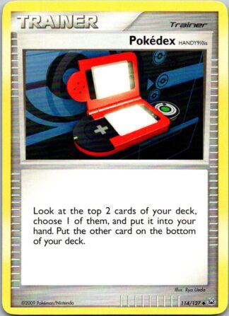 Pokedex 114/127 Platinum (Uncommon) (LP Condition)