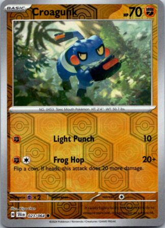 Croagunk 23/064 Shrouded Fable (Reverse Holo) (NM-Exc Cond)