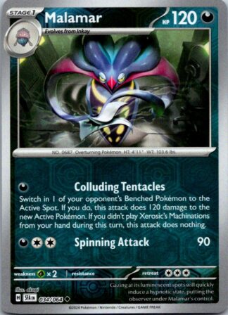 Malamar 34/064 Shrouded Fable (Reverse Holo) (NM-Exc Cond)