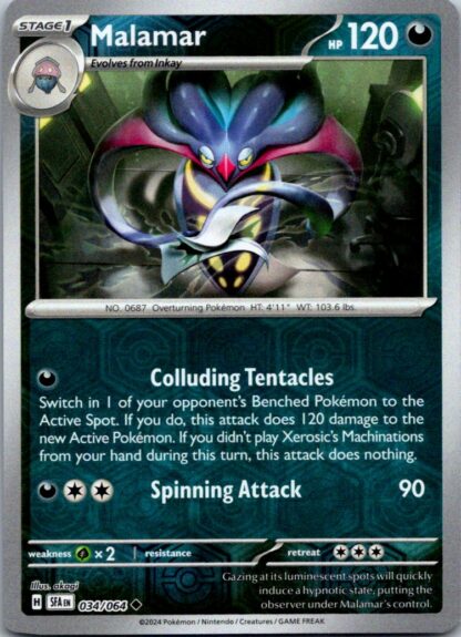 Malamar 34/064 Shrouded Fable (Reverse Holo) (NM-Exc Cond)