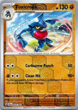 Toxicroak 24/064 Shrouded Fable (Reverse Holo) (NM-Exc Cond)