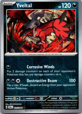 Yveltal 35/064 Shrouded Fable (Reverse Holo) (NM-Exc Cond)