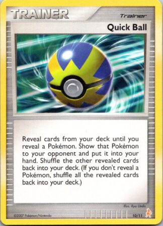 Quick Ball 10/11 Manaphy and Lucario Trainer Kit (P Condition)