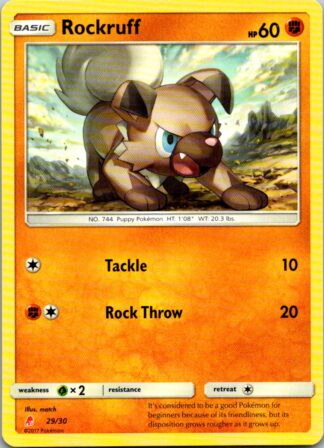 Rockruff 29/30 Lycanroc & Alolan Raichu Trainer Kit (Exc Condition)