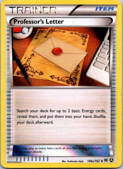 Professor's Letter 146a/162 Breakthrough Promo (Alternate Art Holo) (P Condition)