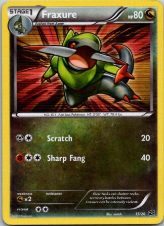 Fraxure 15/20 Dragon Vault (Holo) (P Condition)