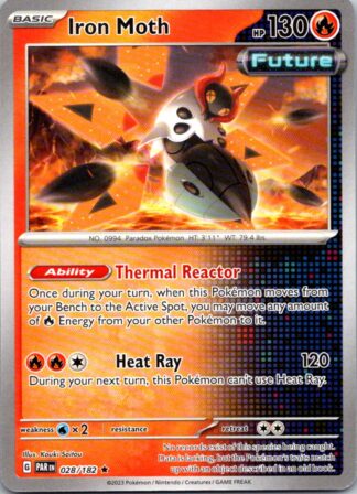 Iron Moth 28/182 Paradox Rift (Theme Deck Rare) (Exc Condition)