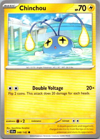 Chinchou 48/142 Stellar Crown (Common) (NM-Exc Condition)