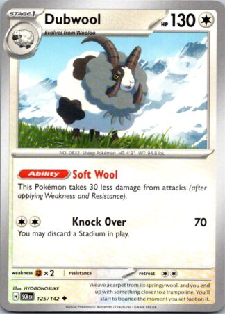 Dubwool 125/142 Stellar Crown (Uncommon) (NM-Exc Condition)