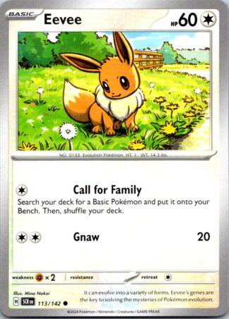 Eevee 113/142 Stellar Crown (Common) (NM-Exc Condition)
