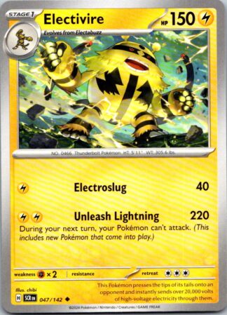 Electivire 47/142 Stellar Crown (Uncommon) (NM-Exc Condition)