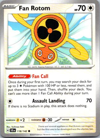 Fan Rotom 118/142 Stellar Crown (Common) (NM-Exc Condition)