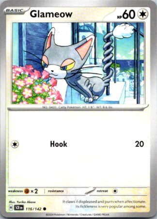 Glameow 116/142 Stellar Crown (Common) (NM-Exc Condition)