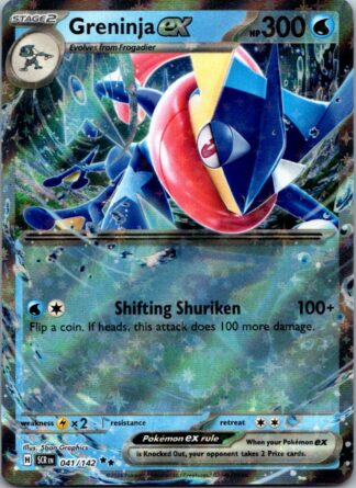 Greninja ex 41/142 Stellar Crown (Ultra Rare) (NM-Exc Condition)