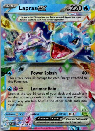 Lapras ex 32/142 Stellar Crown (Ultra Rare) (NM-Exc Condition)