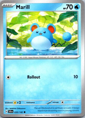 Marill 33/142 Stellar Crown (Common) (NM-Exc Condition)