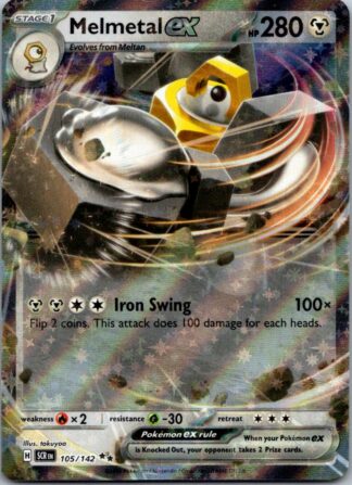 Melmetal ex 105/142 Stellar Crown (Ultra Rare) (NM-Exc Condition)