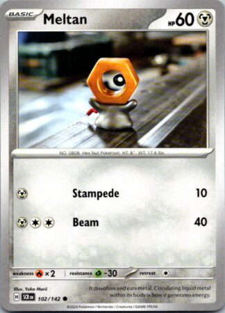 Meltan 102/142 Stellar Crown (Common) (NM-Exc Condition)