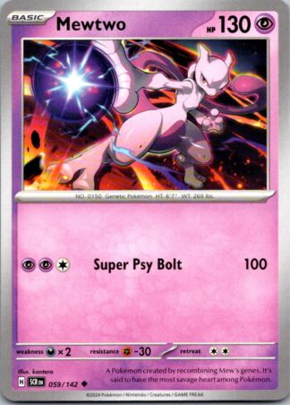 Mewtwo 59/142 Stellar Crown (Uncommon) (NM-Exc Condition)