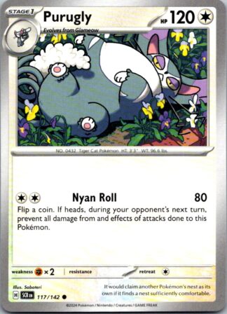 Purugly 117/142 Stellar Crown (Common) (NM-Exc Condition)