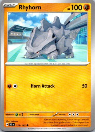 Rhyhorn 74/142 Stellar Crown (Common) (NM-Exc Condition)