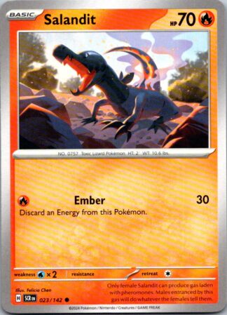 Salandit 23/142 Stellar Crown (Common) (NM-Exc Condition)