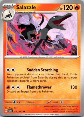 Salazzle 24/142 Stellar Crown (Uncommon) (NM-Exc Condition)