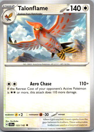 Talonflame 123/142 Stellar Crown (Uncommon) (NM-Exc Condition)