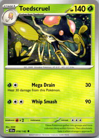 Toedscruel 18/142 Stellar Crown (Uncommon) (NM-Exc Condition)