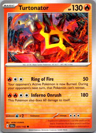 Turtonator 25/142 Stellar Crown (Common) (NM-Exc Condition)