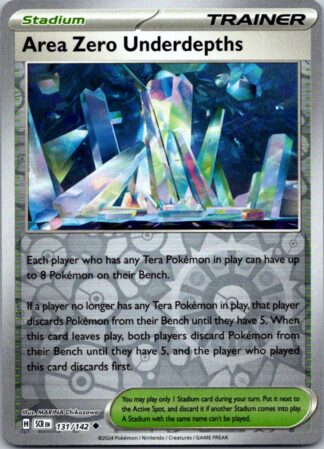Area Zero Underdepths 131/142 Stellar Crown (Reverse Holo) (NM-Exc Condition)