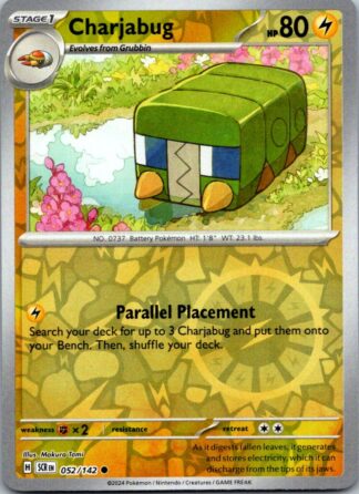 Charjabug 52/142 Stellar Crown (Reverse Holo) (NM-Exc Condition)