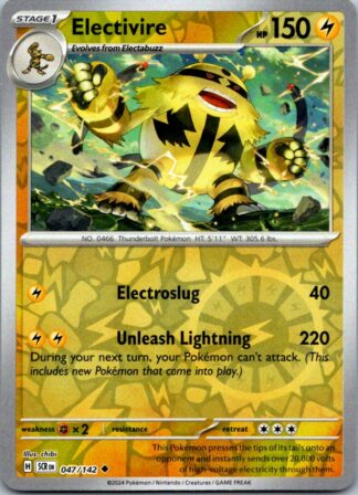 Electivire 47/142 Stellar Crown (Reverse Holo) (NM-Exc Condition)