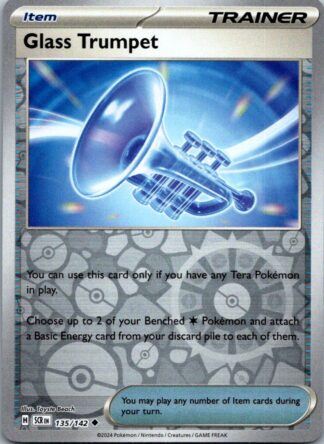 Glass Trumpet 135/142 Stellar Crown (Reverse Holo) (NM-Exc Condition)