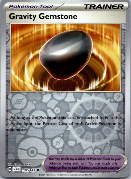 Gravity Gemstone 137/142 Stellar Crown (Reverse Holo) (NM-Exc Condition)