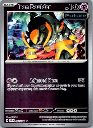 Iron Boulder 71/142 Stellar Crown (Reverse Holo) (NM-Exc Condition)