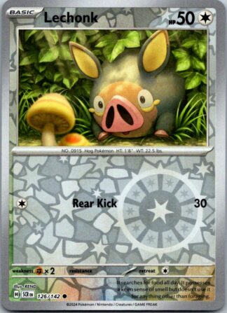 Lechonk 126/142 Stellar Crown (Reverse Holo) (NM-Exc Condition)