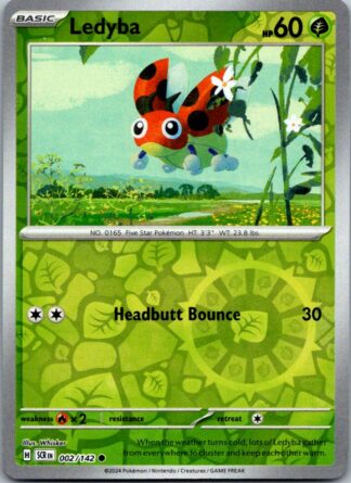 Ledyba 2/142 Stellar Crown (Reverse Holo) (NM-Exc Condition)