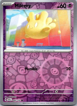 Milcery 64/142 Stellar Crown (Reverse Holo) (NM-Exc Condition)
