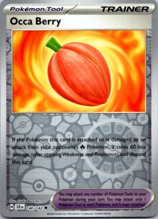 Occa Berry 140/142 Stellar Crown (Reverse Holo) (NM-Exc Condition)