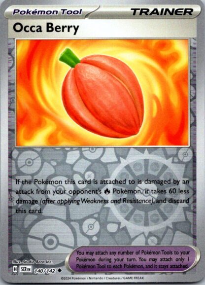 Occa Berry 140/142 Stellar Crown (Reverse Holo) (NM-Exc Condition)
