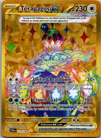 Terapagos ex 173/142 Stellar Crown (Ultra Rare) (NM-Exc Condition)