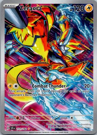 Zeraora 151/142 Stellar Crown (Ultra Rare) (NM-Exc Condition)