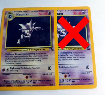 Haunter 6/62 Fossil *Red Wine Shade* (Holo) (Unlimited LP Condition) - Image 2