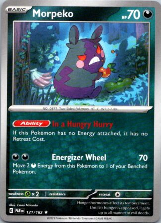 Morpeko 121/182 Paradox Rift (Theme Deck Rare) (Exc Condition)