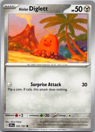 Alolan Diglett 122/191 Surging Sparks (Common) (NM-Exc Cond)