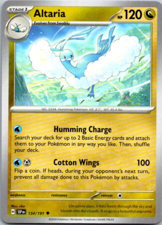 Altaria 134/191 Surging Sparks (Uncommon) (NM-Exc Cond)