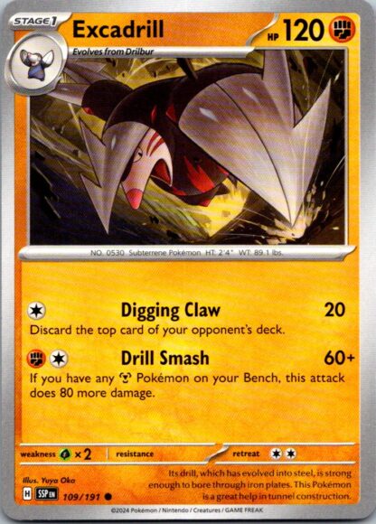 Excadrill 109/191 Surging Sparks (Common) (NM-Exc Cond)